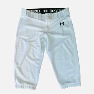 Under Armour UA Utility Boys Baseball Knicker White YXL Youth Extra Large